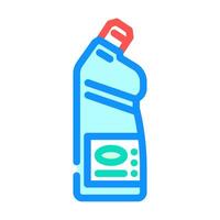 chlorine bleach color icon illustration vector