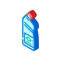 chlorine bleach isometric icon illustration vector