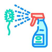 disinfection bleach color icon illustration vector