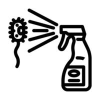 disinfection bleach line icon illustration vector