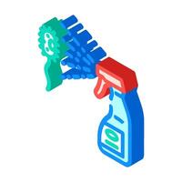 disinfection bleach isometric icon illustration vector