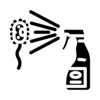 disinfection bleach glyph icon illustration vector
