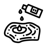 whitening bleach line icon illustration vector