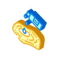 whitening bleach isometric icon illustration vector