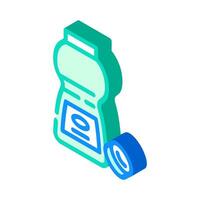 tablet bleach isometric icon illustration vector