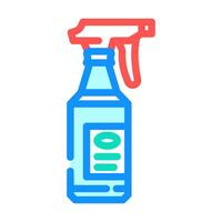 spray bottle bleach color icon illustration vector