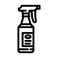 spray bottle bleach line icon illustration vector