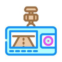 dash cam accessory color icon illustration vector
