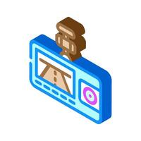 dash cam accessory isometric icon illustration vector