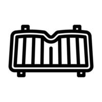 sunshade accessory line icon illustration vector