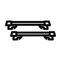 roof rack accessory line icon illustration vector