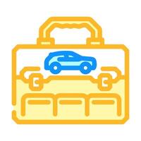 car tool kit accessory color icon illustration vector