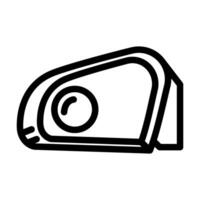 blind spot mirrors accessory line icon illustration vector