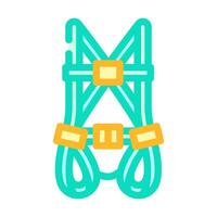safety harness injury prevention color icon illustration vector