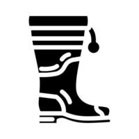 safe footwear injury prevention glyph icon illustration vector