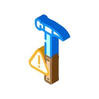 safe use of tools injury prevention isometric icon illustration vector