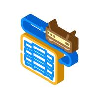 hyper converged infrastructure isometric icon illustration vector