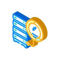 energy efficient data center isometric icon illustration vector