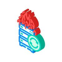 disaster recovery data center isometric icon illustration vector
