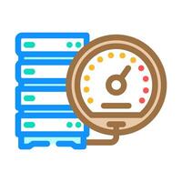 high performance computing color icon illustration vector