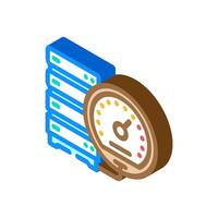 high performance computing isometric icon illustration vector