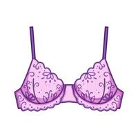 intimate bra lace cartoon illustration vector