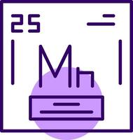 Manganese Outline Style Icon vector