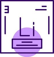 Lithium Outline Style Icon vector