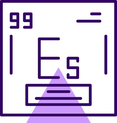Einsteinium Outline Style Icon