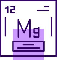 Magnesium Outline Style Icon vector