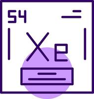 Xenon Outline Style Icon vector