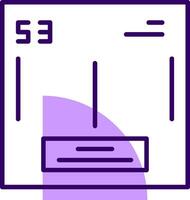 Lodine Outline Style Icon vector