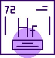 Hafnium Outline Style Icon vector