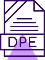 DPE Outline Style Icon vector