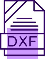 DXF Outline Style Icon vector