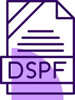 DSPF Outline Style Icon vector