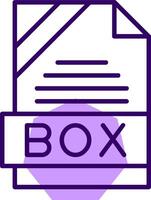 BOX Outline Style Icon vector