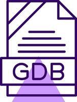 GDB Outline Style Icon vector