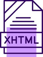 XHTML Outline Style Icon vector
