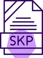 SKP Outline Style Icon vector