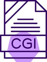 CGI Outline Style Icon vector
