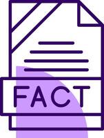 FACT Outline Style Icon vector