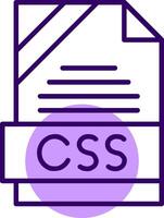 CSS Outline Style Icon vector