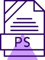 PS Outline Style Icon vector