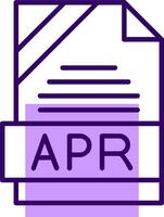 Apr Outline Style Icon vector