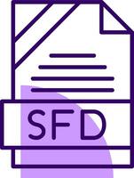 SFD Outline Style Icon vector