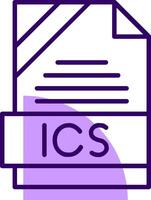 ICS Outline Style Icon vector