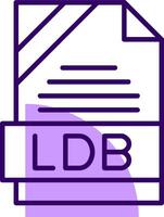 LDB Outline Style Icon vector