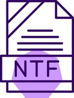 NTF Outline Style Icon vector