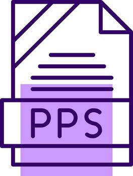 PPS Outline Style Icon vector